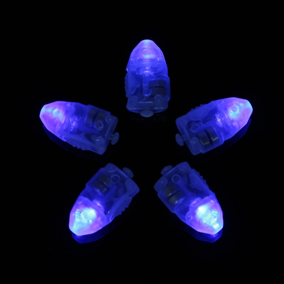 빛나는 파티 LED 총알 풍선 조명(블루) (50개입)