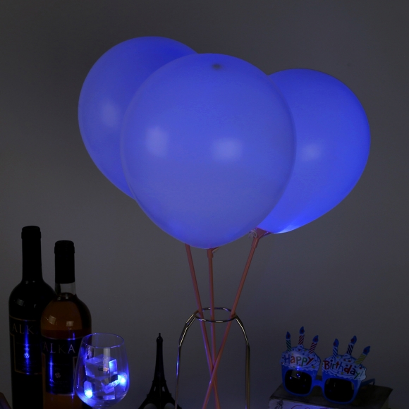 빛나는 파티 LED 총알 풍선 조명(블루) (50개입)