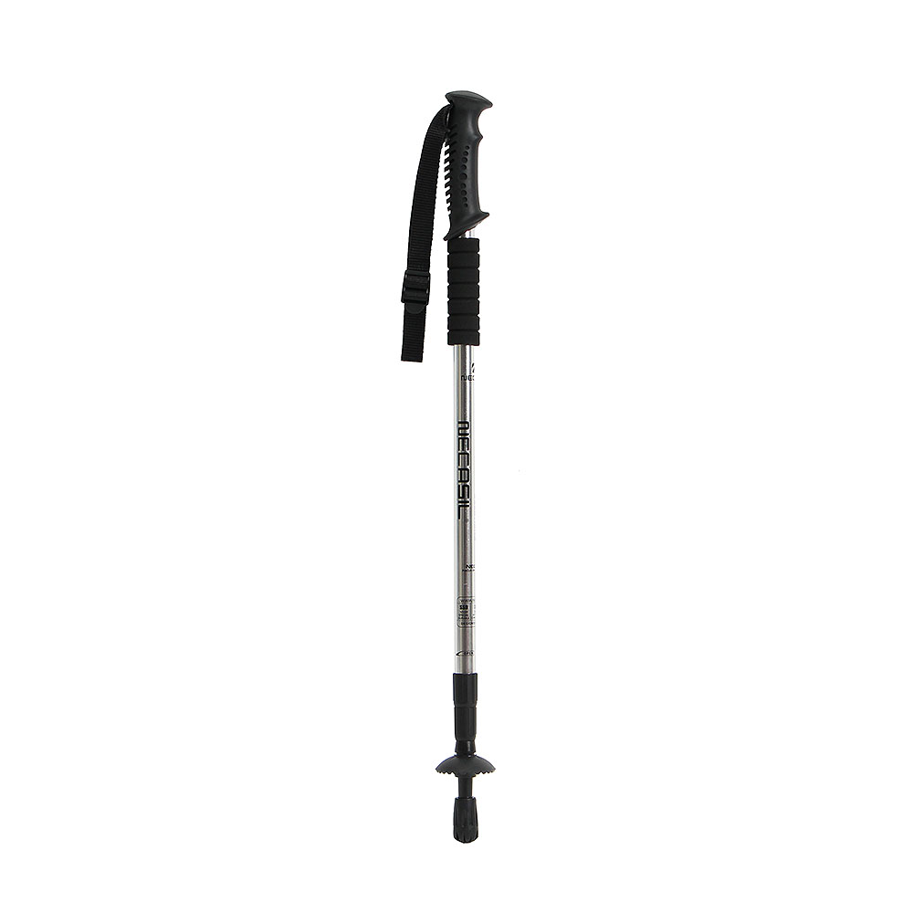 Oce 충격방지 접이식 경량 등산 지팡이 135cm 실버 트래킹 스틱 스포츠 등산스틱 스틸 막대