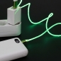 LED 발광 5핀 고속 충전케이블(1M) (그린)