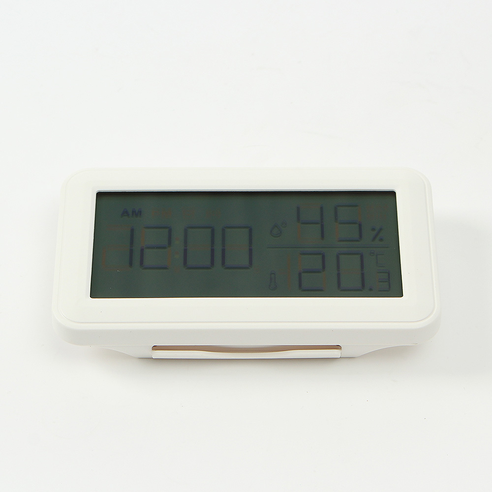 Oce 온습도 데스크 시계 디지털 탁상시계 화이트 스탠드 습온도계 스마트 탁상시계 벽걸이 달력 날짜