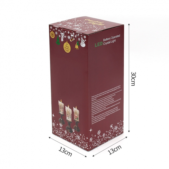 LED 크리스마스 스노우볼 오르골(성탄 촛대)