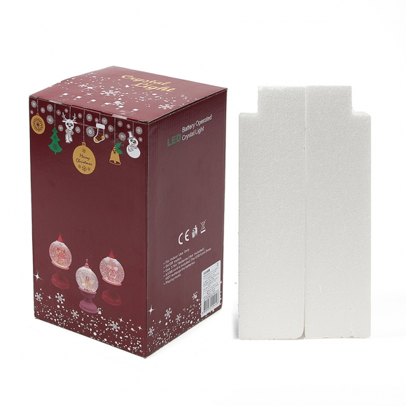 LED 크리스마스 스노우볼 오르골(썰매타는 산타)