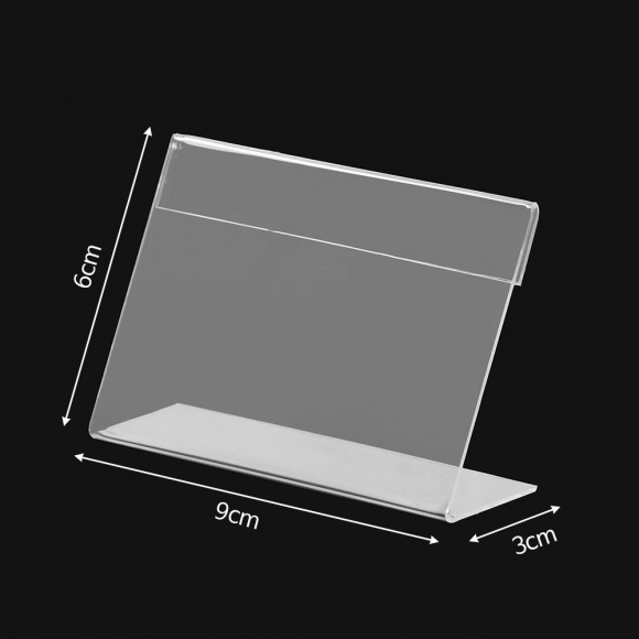 L자형 아크릴 쇼케이스 10p세트(9x6cm) (가로)