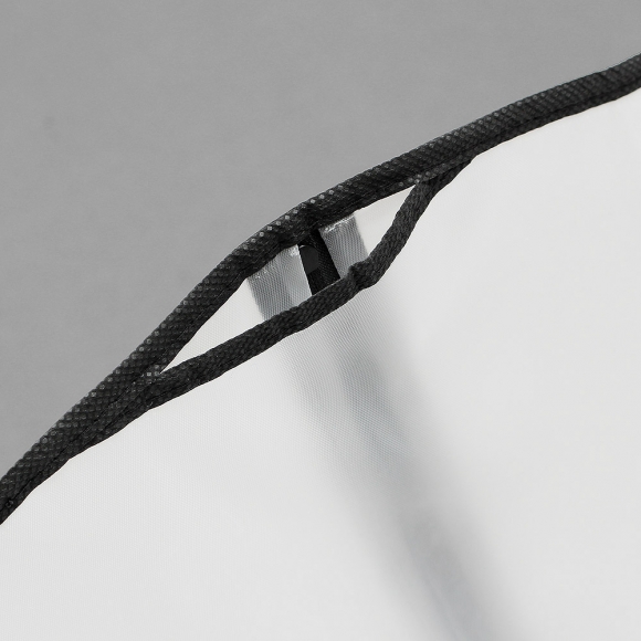정리만렙 반투명 지퍼식 옷커버 5p세트(블랙) (60x120cm)