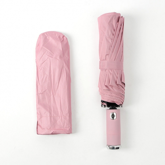 LED 손전등 완전자동 양산겸 우산(핑크)