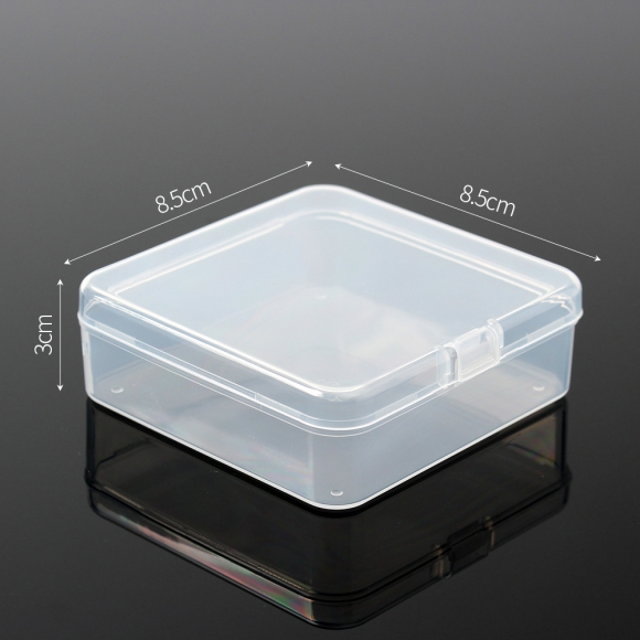 투명 플라스틱 미니 수납케이스 5p세트(8.5x8.5cm)