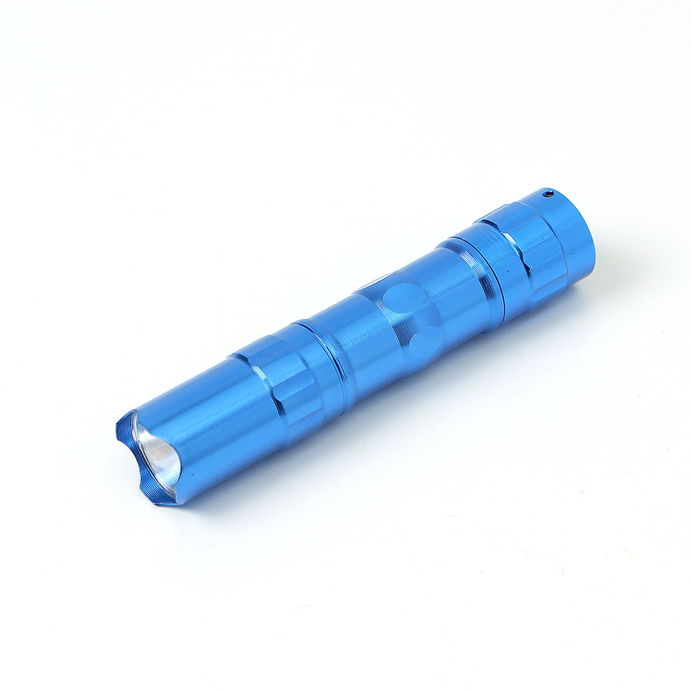 Oce 합금 슬림 LED 랜턴 블루 포켓 램프 강력 후라쉬 후라시 휴대용 손전등