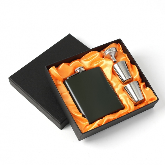 킹스트리 힙플라스크 세트(카키) (200ml)