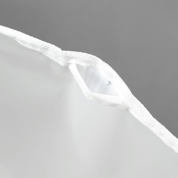 정리만렙 반투명 지퍼식 옷커버 2p세트(화이트) (60x160cm)