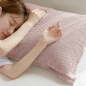슬림핏 밴딩 순면 베개커버(핑크)