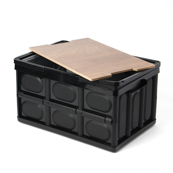 55L 마이원픽 캠핑 폴딩박스(+방수백) (블랙)