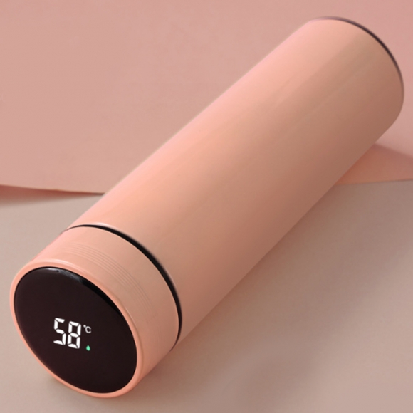 LED온도표시 스마트 보온병(핑크) A-2