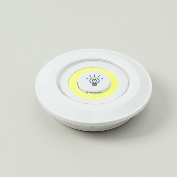 무선 LED 붙이는 조명 무드등 3개입(백색) (리모컨포함)