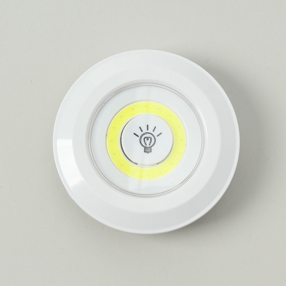 무선 LED 붙이는 조명 무드등 3개입(백색) (리모컨포함)