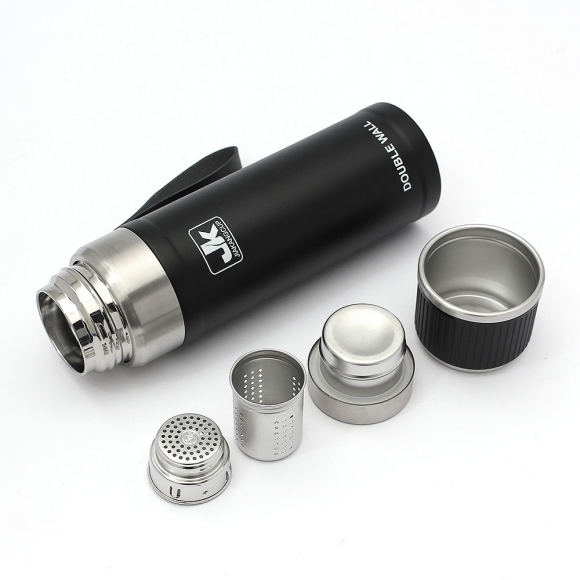 워터보틀 이중스텐 보온병(500ml) (블랙)