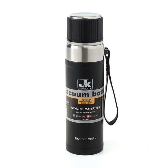 워터보틀 이중스텐 보온병(500ml) (블랙)