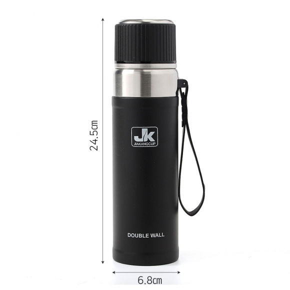 워터보틀 이중스텐 보온병(500ml) (블랙)