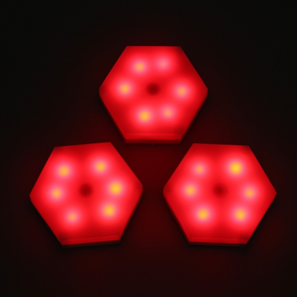 무드잇 LED 붙이는 조명 무드등 3개입(RGB) (리모컨포함)