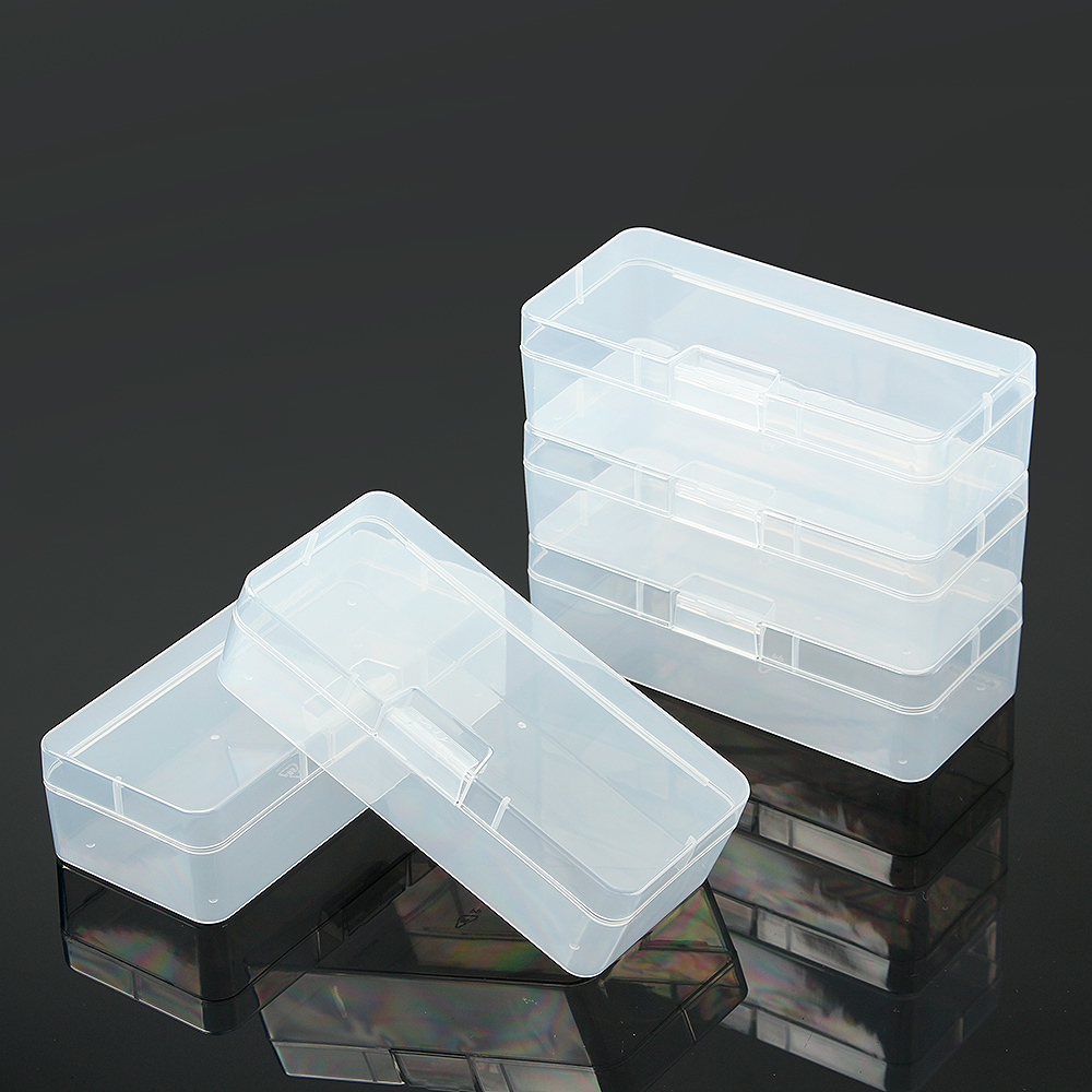 Oce 깊이감 빈 상자 소품통 플라스틱 박스 5p 16.5x7.5 투명 소품케이스 멀티 빈통 데스크 정리함