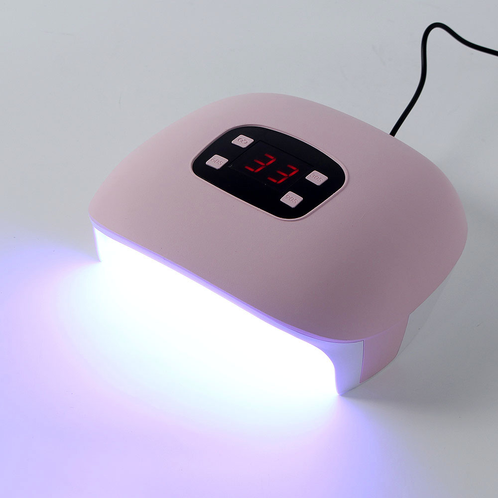 Oce 타이머 네일 라이트 셀프 젤 램프 핑크 인조손톱 붙이기 셀프케어 굳히기 휴대용 UV 램프