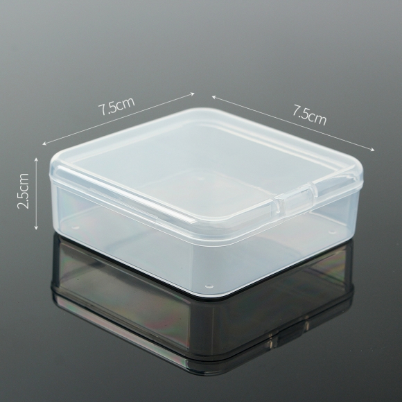 투명 플라스틱 미니 수납케이스 10p세트(7.5x7.5cm)