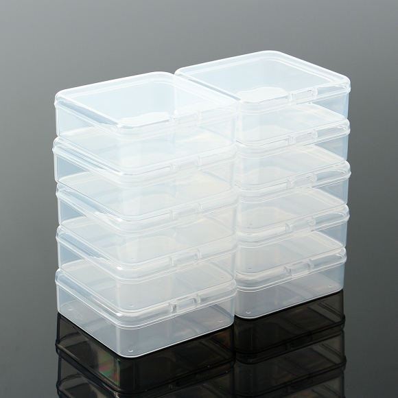 투명 플라스틱 미니 수납케이스 10p세트(6.5x6.5cm)