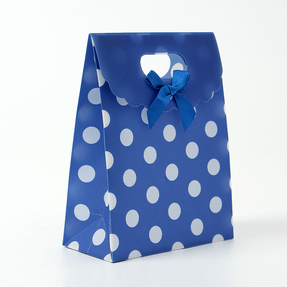 Oce 땡땡이 튼튼한 생활방수 쇼핑백 10p 12x16 구디백 답례품 팩킹 손가방 포장 가방