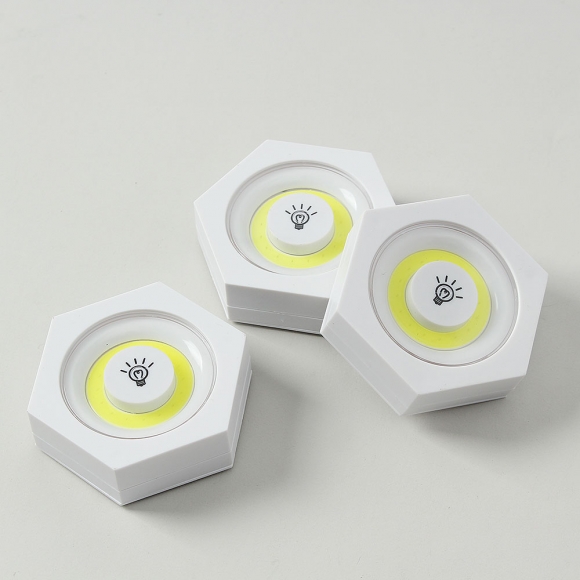 홈앤 LED 붙이는 조명 무드등 3개입(백색) (리모컨포함)