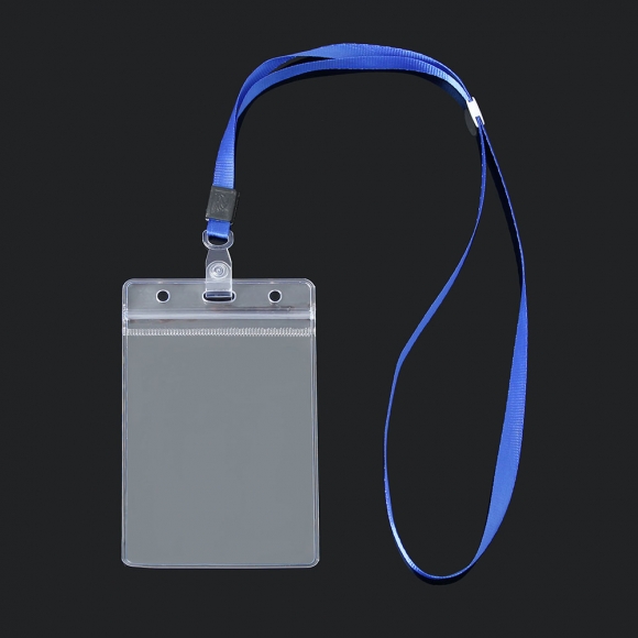 PVC 이름표 명찰케이스 50p세트(블루)