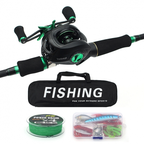 만능낚시 루어 베이트릴 낚싯대세트(1.8m) (우핸들)