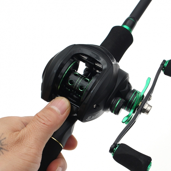 만능낚시 루어 베이트릴 낚싯대세트(1.8m) (우핸들)