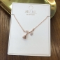 [비쥬홀릭] 실버925 큐빅 로즈골드도금 목걸이 111