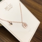 [비쥬홀릭] 실버925 큐빅 자개 로즈골드도금 목걸이 211