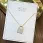 [비쥬홀릭] 실버925 큐빅 자개 18K도금 목걸이 217