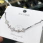 [비쥬홀릭] 실버925 큐빅 백금도금 팔찌 018