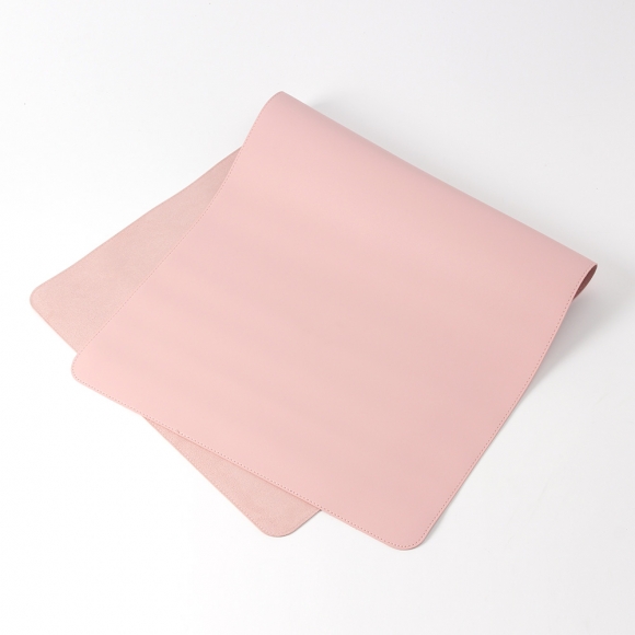 롤링 휴대용 가죽 데스크매트(90x45cm) (핑크)