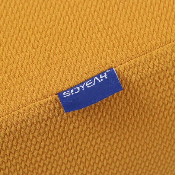 스마일 메모리폼 의자 등받이 쿠션(옐로우)