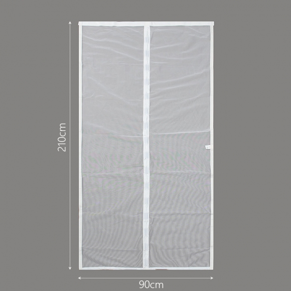 [리빙피스] 해충차단 자석 문 모기장(90x210cm) (화이트)