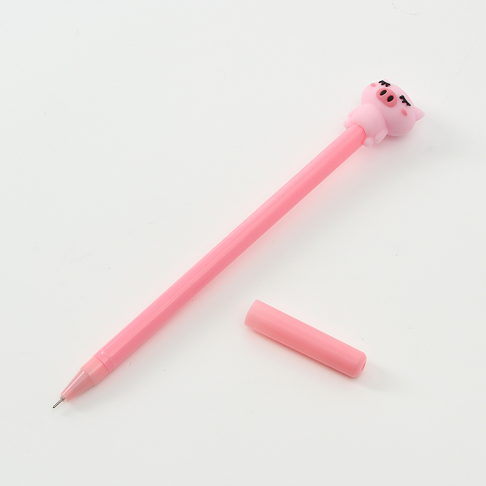 Oce 피그 부드러운 볼펜 10p 0.5mm 필기 볼펜 뚜껑 펜 중성 볼펜