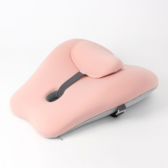 높이조절 밀착 메모리폼 의자 등받이 쿠션(핑크)