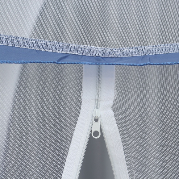 [리빙피스] 딥슬립 사각 원터치 모기장(150x200cm) (블루)