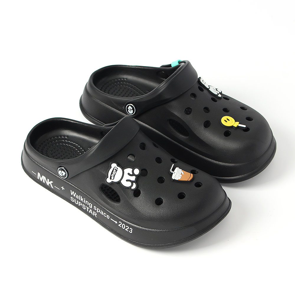 Oce 귀여운 워터 슈즈 아쿠아 샌들 240-245mm 블랙 발편한 여름 신발 아쿠아 신발 발이 편한 eva 슬리퍼