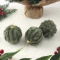 [도토로] 퓨어그린 패브릭 장식볼 3p세트(8cm (세로줄폼폼이))    