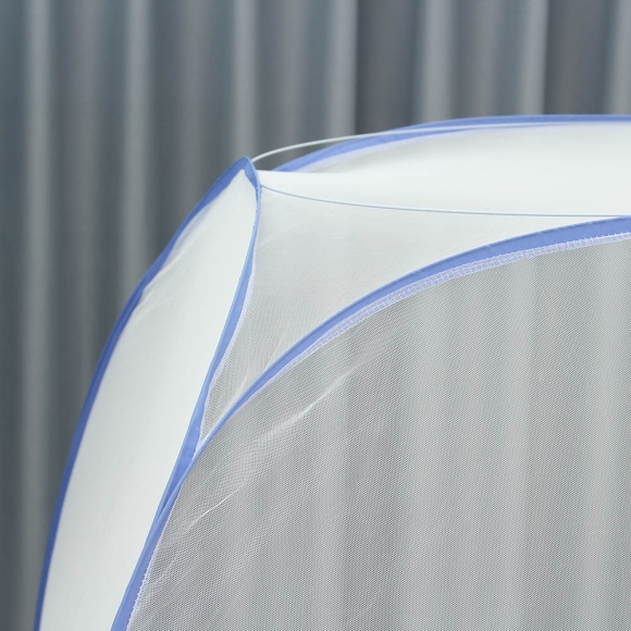[리빙피스] 더촘촘 사각 원터치 모기장(180x200cm) (블루)