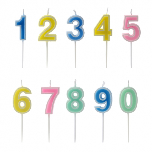 해피니스 숫자 생일초 10개입(0~9)
