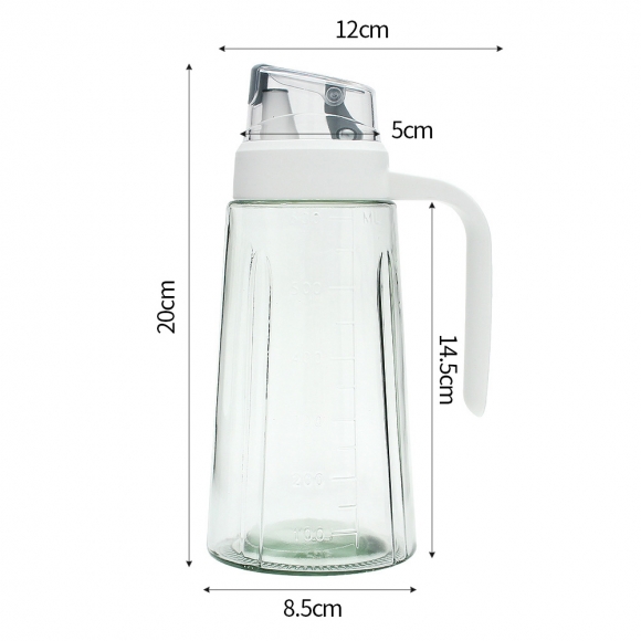 [쿠킹홈] 키친플로 자동개폐 오일병 3p세트(600ml) (그레이)