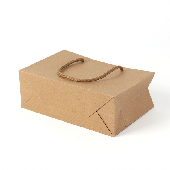 심플 가로형 종이 쇼핑백 10p세트(21x14cm) (크라프트)   