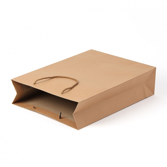 심플 세로형 종이 쇼핑백 5p세트(32x44cm) (크라프트)  