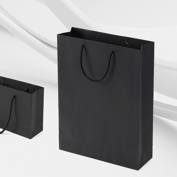 심플 세로형 종이 쇼핑백 5p세트(30x40cm) (블랙)   